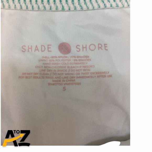 Women's High Leg Extra Cheeky Ribbed Bikini Bottom Size S - Picture 4 of 5